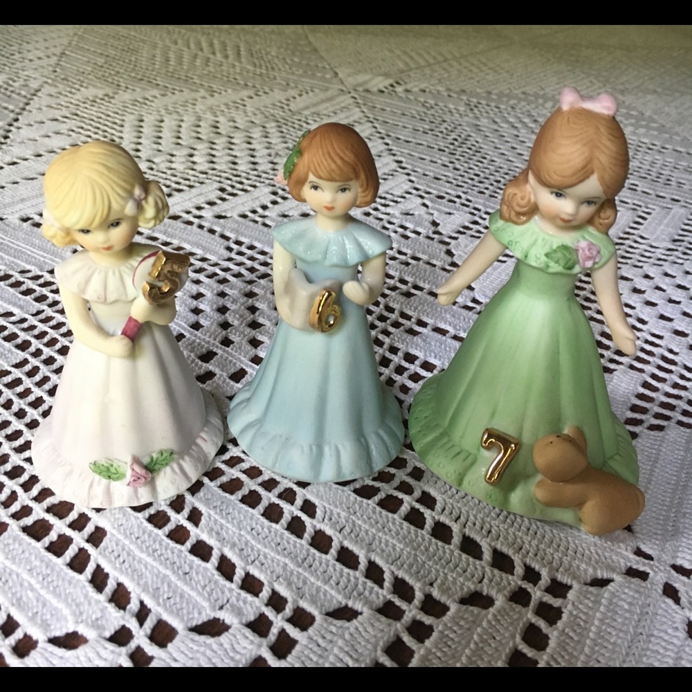 Vintage Enesco “Growing Up Birthday Girls”